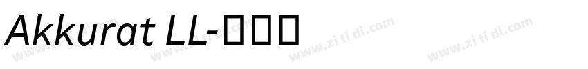Akkurat LL字体转换